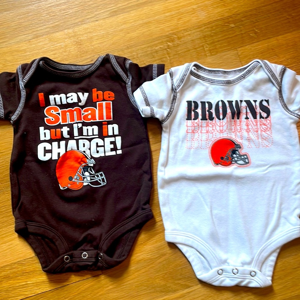 Browns infant bodysuits